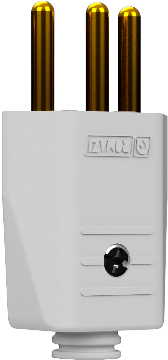 Plugue Macho 2P+T 10A
