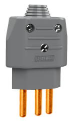 Plugue Macho 2P+T 20A